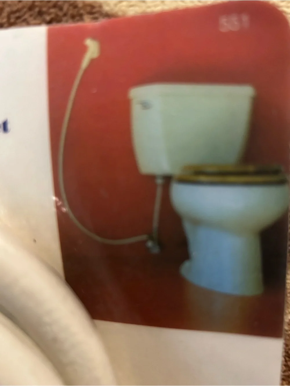 Sanitary Spray Hose / Handheld Bidet Diagram Print